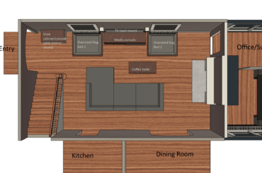 Difficult living room layout, is this my best option?