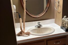 What can I do for this sink area, specifically also the backsplash