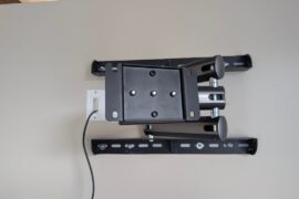 TV mount came with apartment. Love it but it seems to be missing a piece. What can I buy to attach a TV to it?