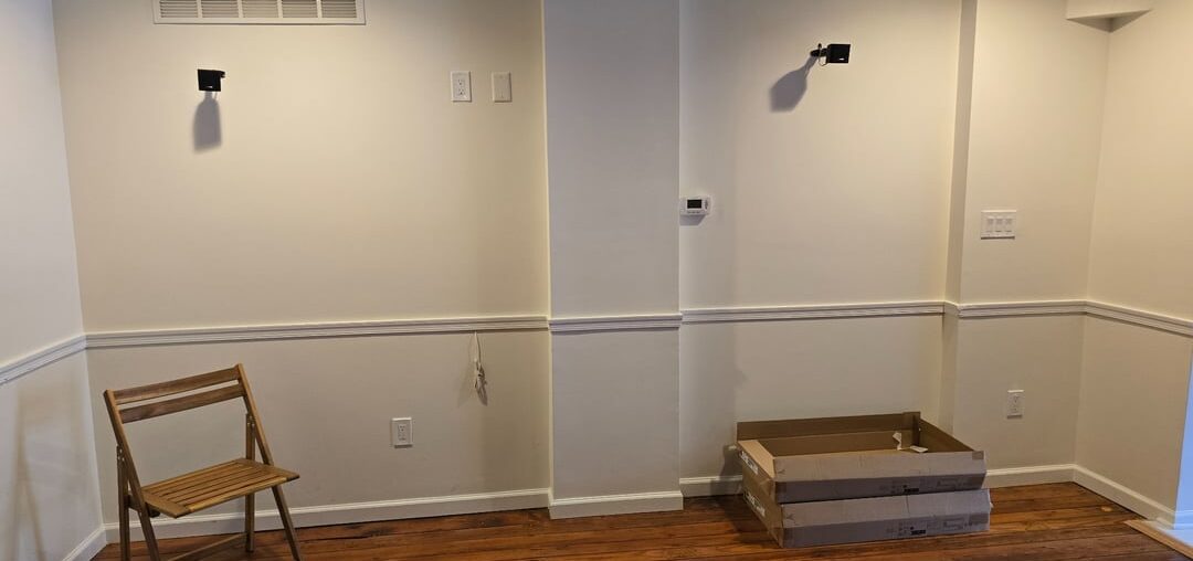 Asymmetrical duct work on wall ideas