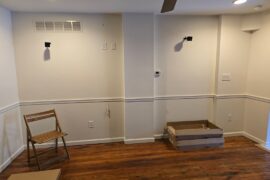 Asymmetrical duct work on wall ideas