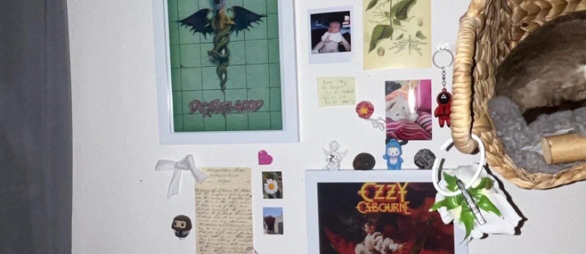 A decorated wall in my apartment