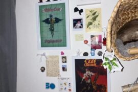 A decorated wall in my apartment