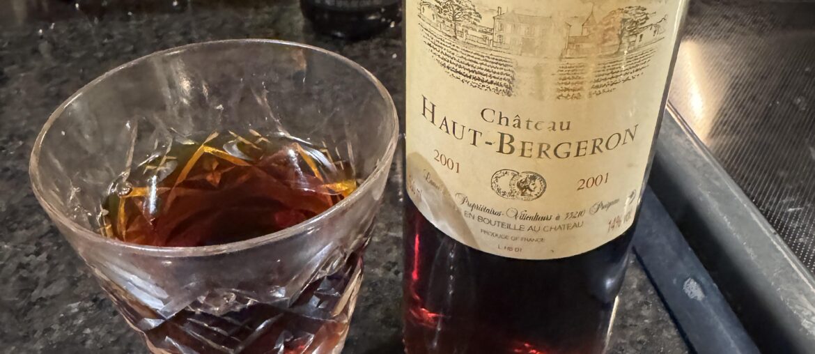 Got to try a very nice 2001 Sauternes last night.