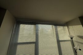 How to hang curtains with this wall setup?