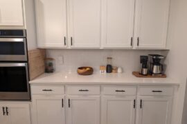 How do I tie together the open concept living room and kitchen?