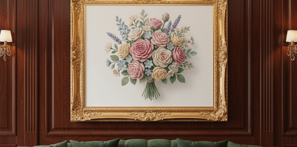 The painting in the wardrobe