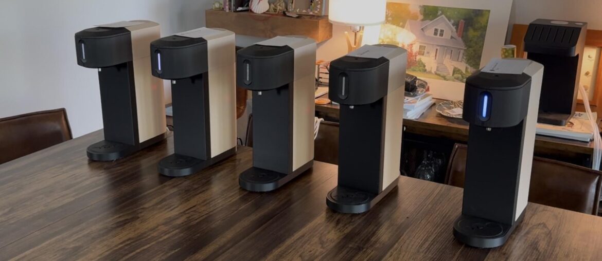 A year ago I posted here about a wine blending machine. Here's the update.