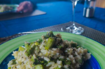 Risotto with Green asparagus