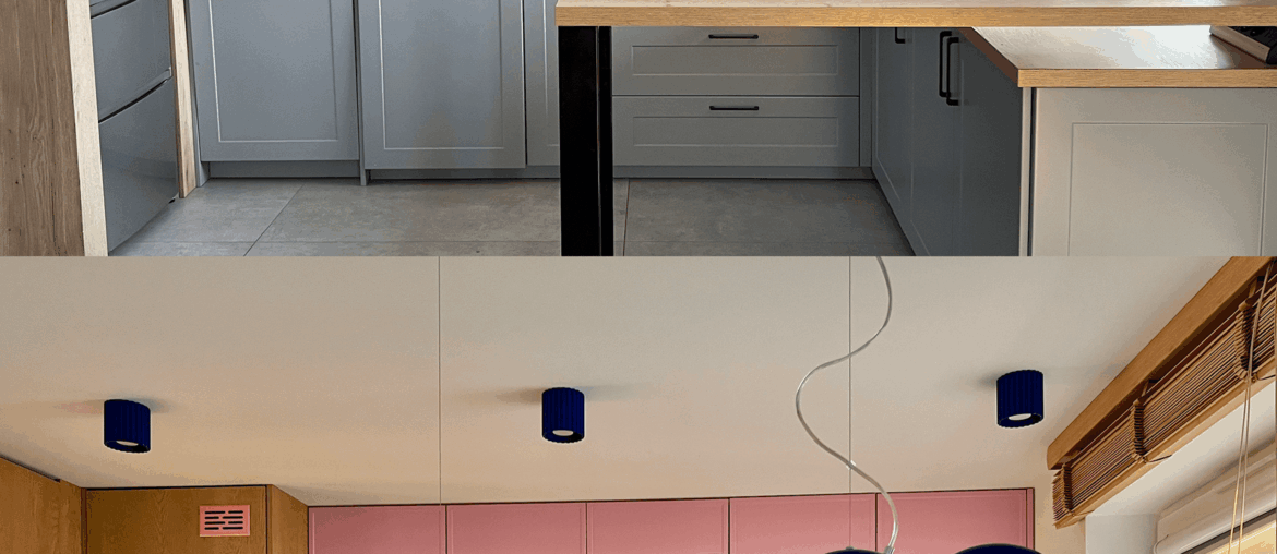 Kitchen remodel - before/after