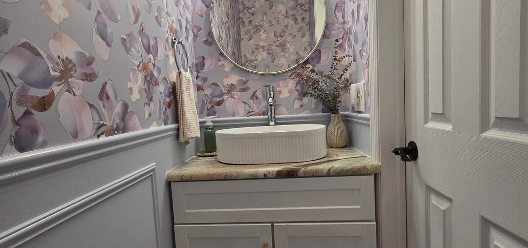 Powder Room Remodel Before/After