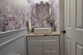Powder Room Remodel Before/After