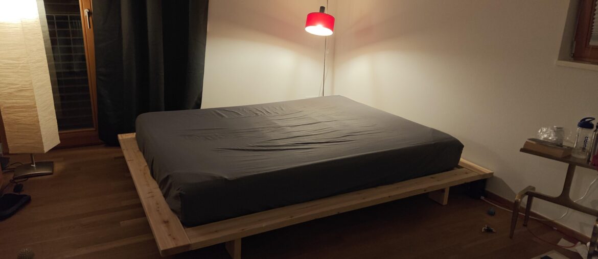 Karup Japan bed frame: bedside table and rug recommendations?