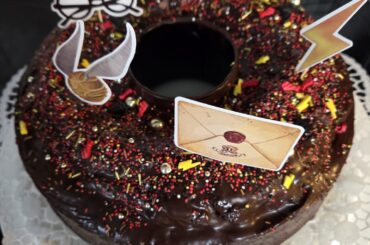 Harry Potter chocolate cake and muffins