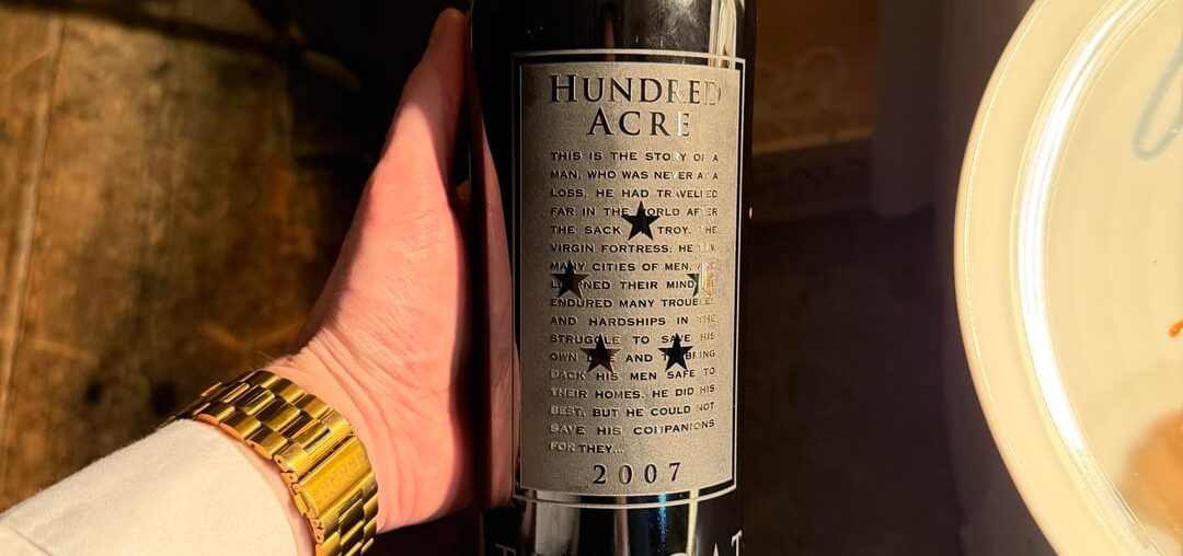 Got to try something special during a wine dinner