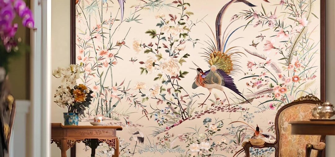 Designed this space for a client — the embroidery piece became the focal point