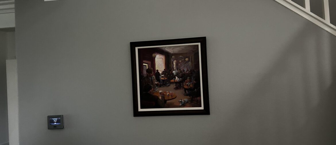 Picture too small for wall but not sure what to add?