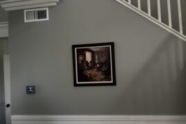 Picture too small for wall but not sure what to add?