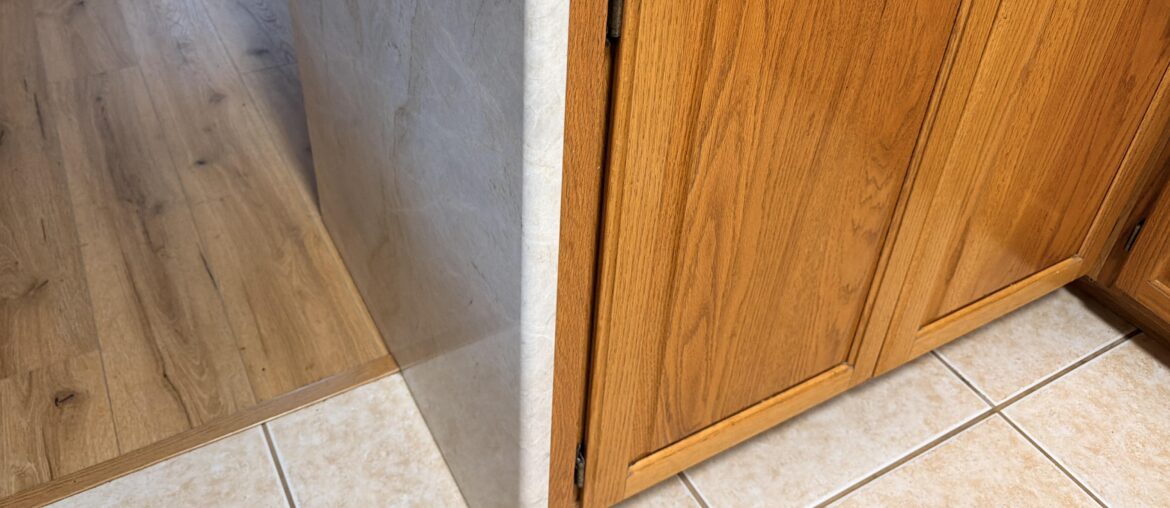 How to get my cabinets the same color as my floors?