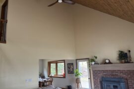 16 foot vaulted ceilings
