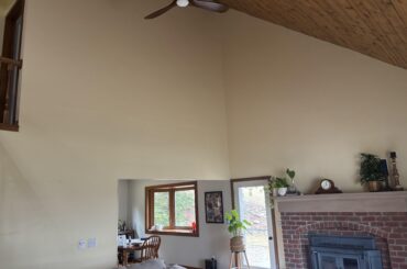 16 foot vaulted ceilings