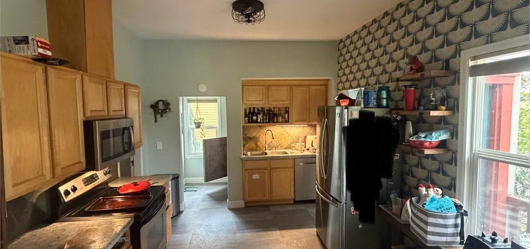 Recommended wallpaper for behind the fridge?