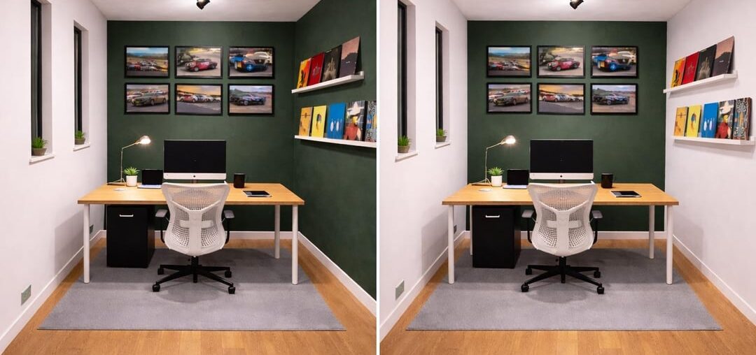 Two green walls or one?