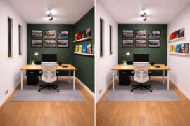 Two green walls or one?