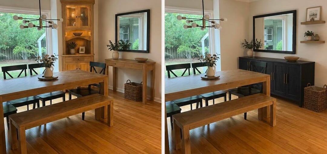 Corner hutch or side bar for dining room? I don’t like the builts in I currently have.