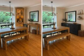 Corner hutch or side bar for dining room? I don’t like the builts in I currently have.