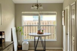 Before & after of my eat in kitchenette. I'm pretty proud of it! Am I missing anything?