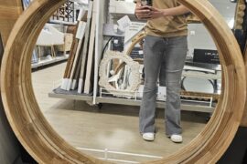 Need help finishing this round mirror