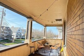 How (if possible) to hang a hammock chair on this balcony?