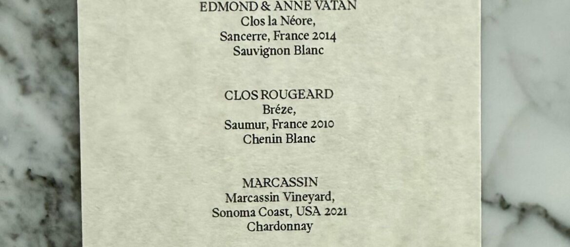 Thoughts on Wine Pairing