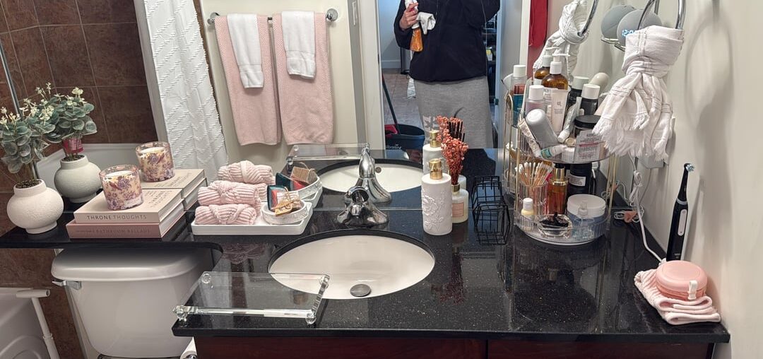 Is there too much going on on my bathroom counter? Is there too much going on on my bathroom counter?