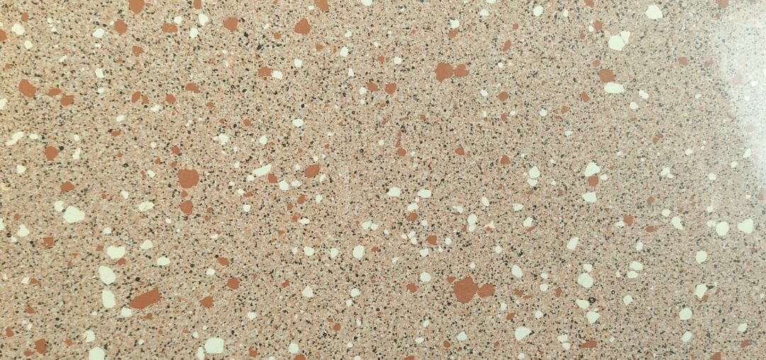 Advice needed: color challenge, level peachy terrazzo floor