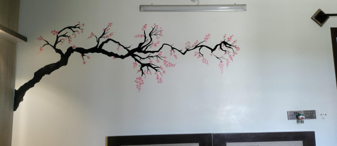 Painted a bedroom wall