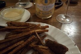 Chicken fingers and bubbles