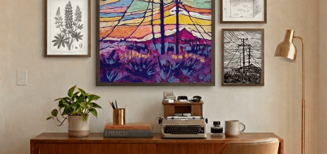 [OC Art by Artist] fresh off the easel "Waiting at Intersection". Swipe to see original oil painting.