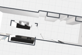 How to set up the living room in this space?