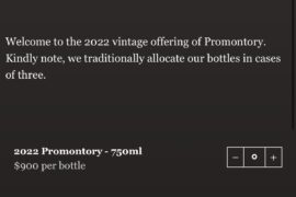 Promontory - $900/bottle… can’t be worth it, can it?