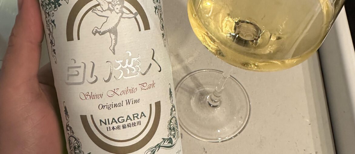 Trying a 北海道ワイン (Hokkaido Winery) - Shiroi Koibito Park Original Wine