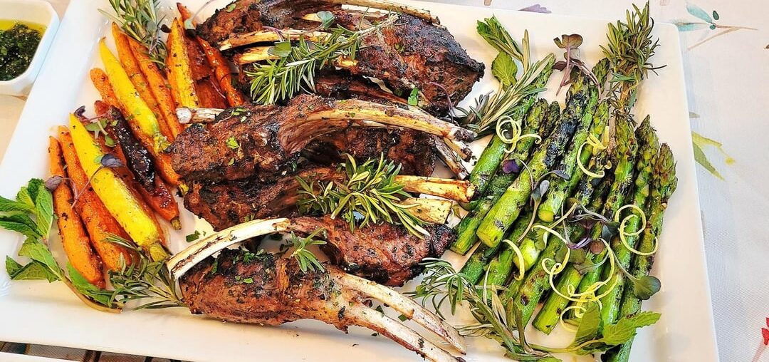 Easter dinner and 2022 Keenan Syrah Vici Vineyard Napa Valley - Coombsville