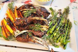 Easter dinner and 2022 Keenan Syrah Vici Vineyard Napa Valley - Coombsville