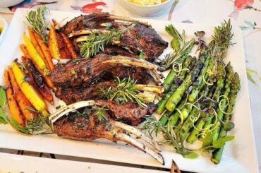 Easter dinner and 2022 Keenan Syrah Vici Vineyard Napa Valley - Coombsville