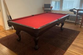 What to do with color of pool table and rug