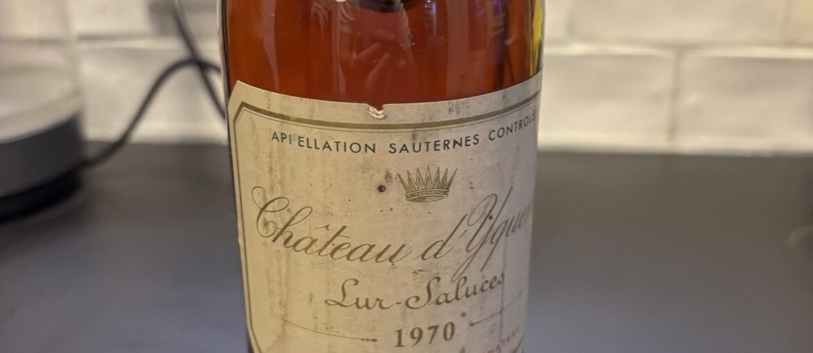 Chateau D’Yquem 1970