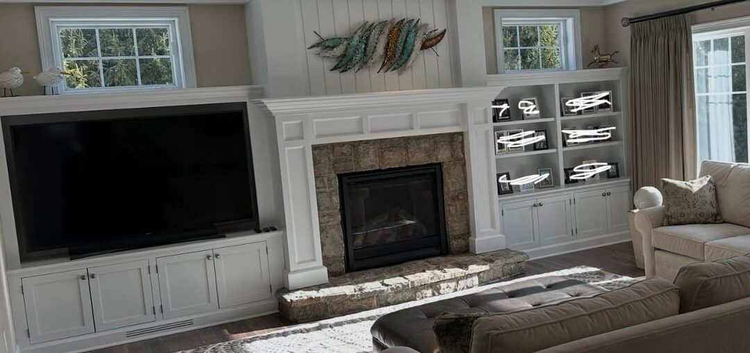 What should I buy to put on these shelves (staging the house)