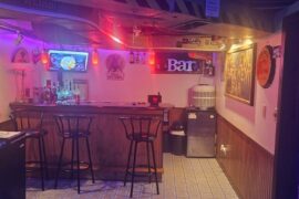 Where to end a chalkboard wall?