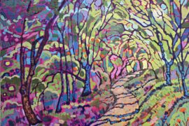 Recently completed. Oil on canvas painting inspired by a local trail here in Bay Area
